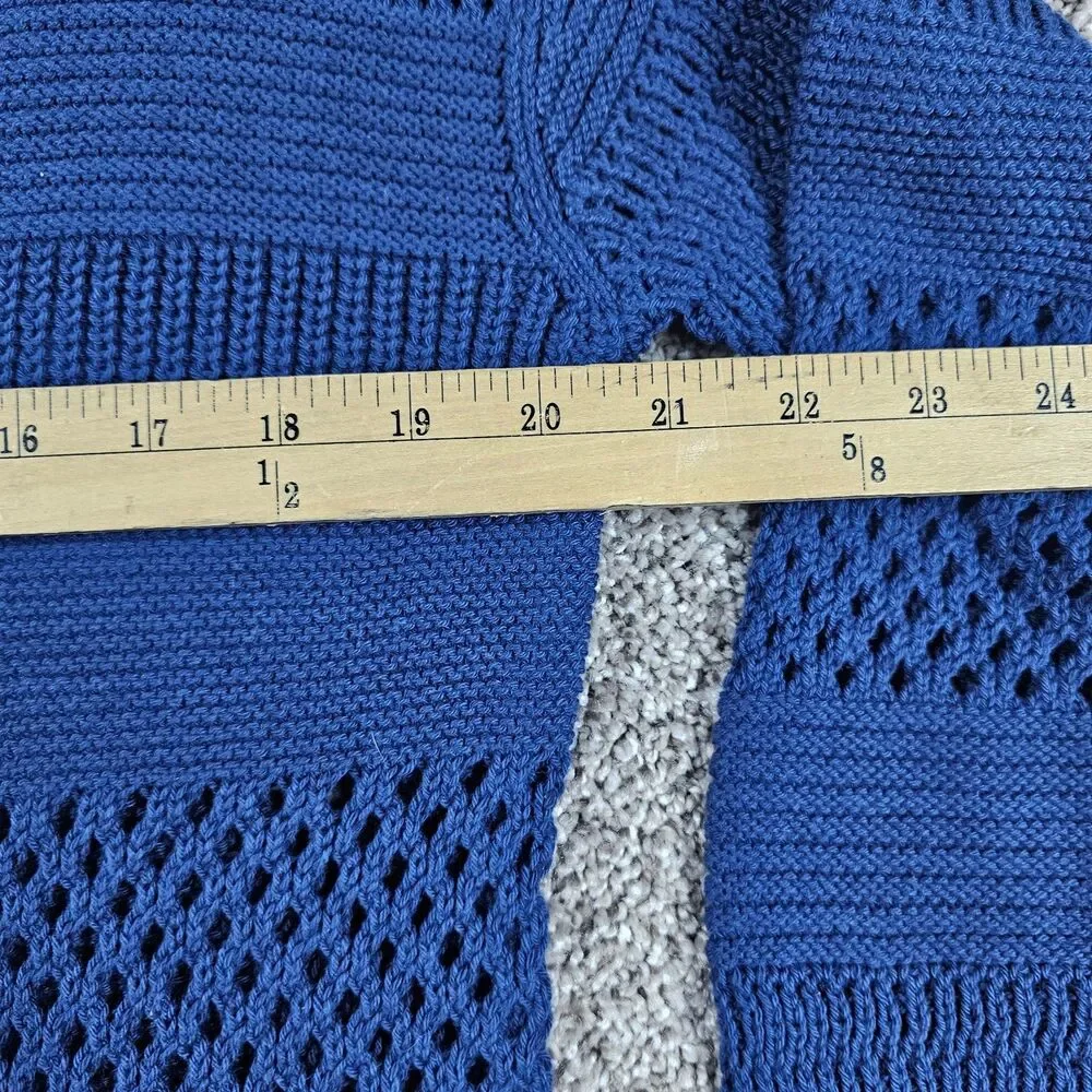Haven Well Within Sweater Womens Medium Blue Roll Neck Pullover Organic Minimal